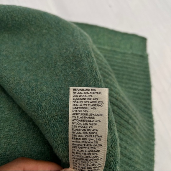 Goodthreads Women’s Boucle Cardigan Sweater Sage Green size S - Picture 10 of 12